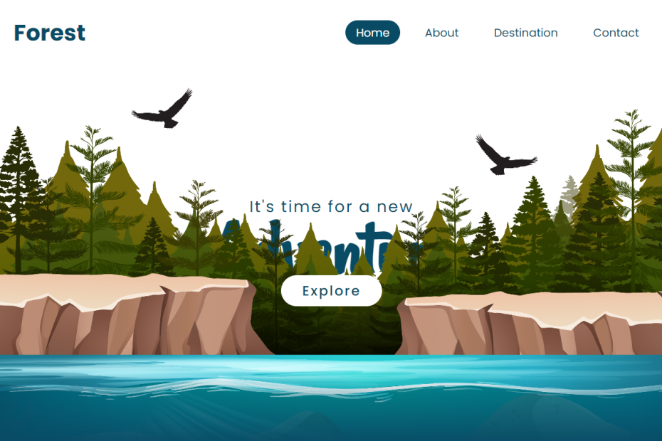 Forest Landing Page